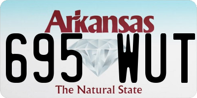 AR license plate 695WUT