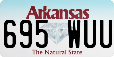 AR license plate 695WUU