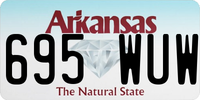 AR license plate 695WUW