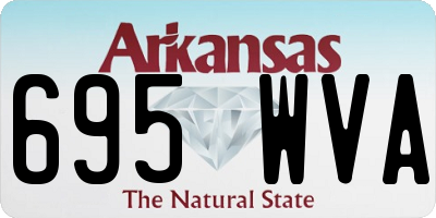 AR license plate 695WVA