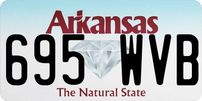 AR license plate 695WVB