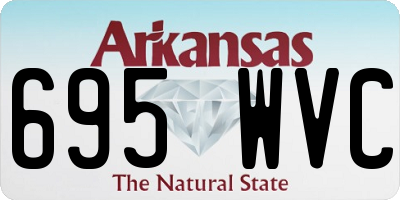 AR license plate 695WVC