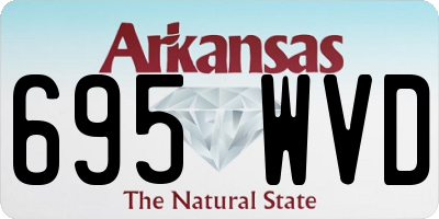 AR license plate 695WVD