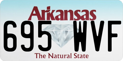 AR license plate 695WVF