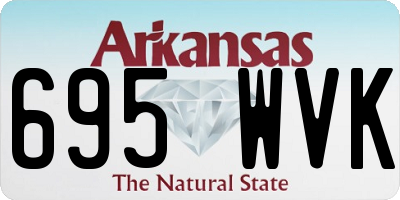 AR license plate 695WVK