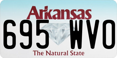 AR license plate 695WVO