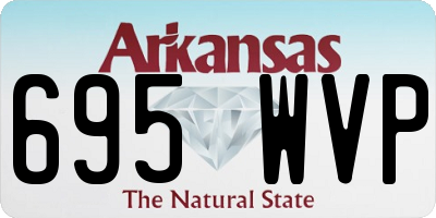 AR license plate 695WVP