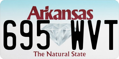 AR license plate 695WVT