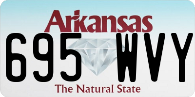 AR license plate 695WVY