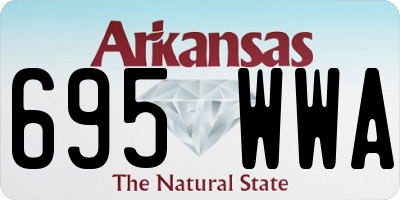 AR license plate 695WWA