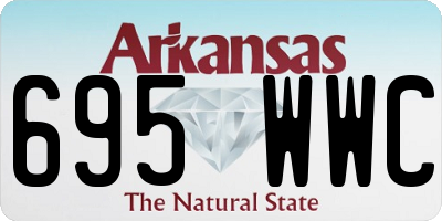 AR license plate 695WWC