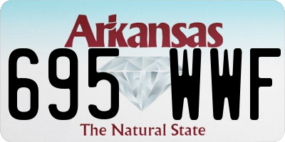 AR license plate 695WWF