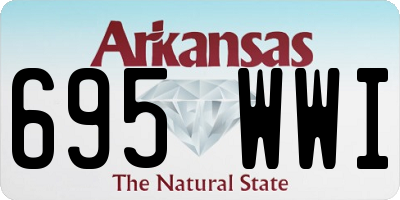 AR license plate 695WWI