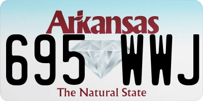 AR license plate 695WWJ