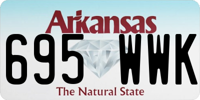 AR license plate 695WWK