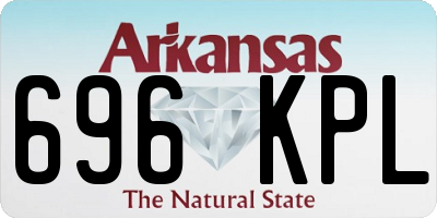 AR license plate 696KPL