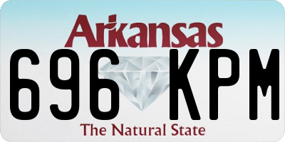 AR license plate 696KPM