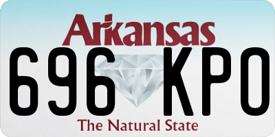 AR license plate 696KPO