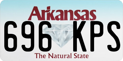 AR license plate 696KPS