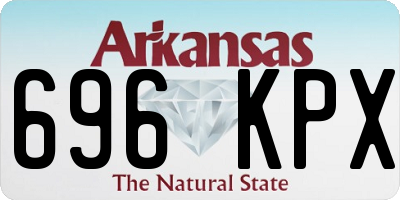 AR license plate 696KPX