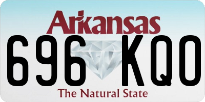 AR license plate 696KQO