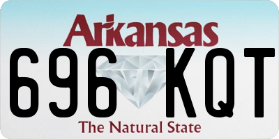 AR license plate 696KQT