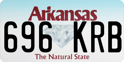 AR license plate 696KRB