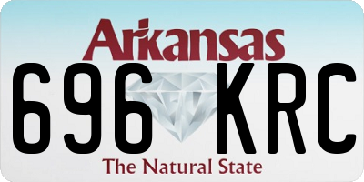 AR license plate 696KRC