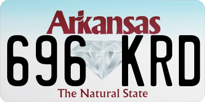 AR license plate 696KRD