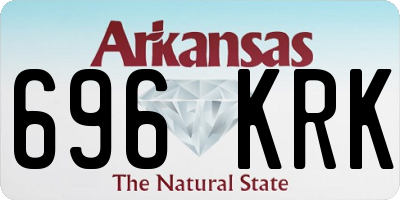 AR license plate 696KRK