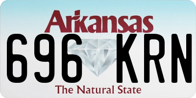 AR license plate 696KRN