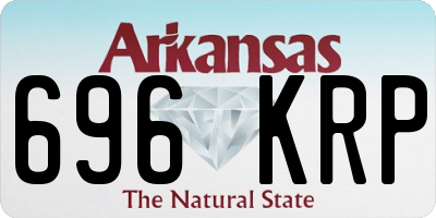 AR license plate 696KRP