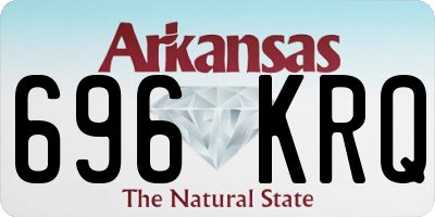 AR license plate 696KRQ