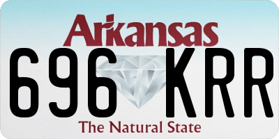 AR license plate 696KRR