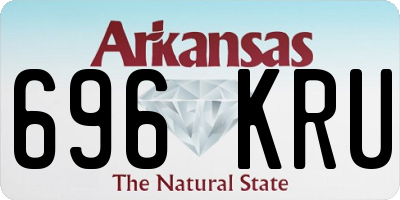 AR license plate 696KRU