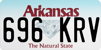 AR license plate 696KRV