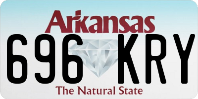 AR license plate 696KRY