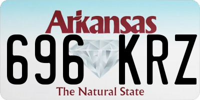 AR license plate 696KRZ