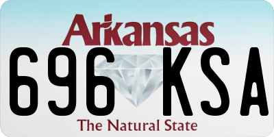 AR license plate 696KSA