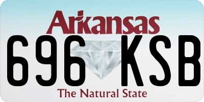 AR license plate 696KSB