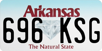 AR license plate 696KSG