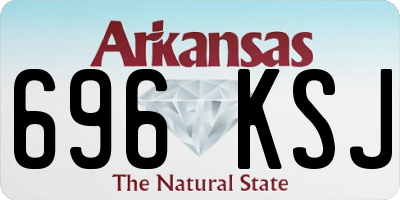 AR license plate 696KSJ