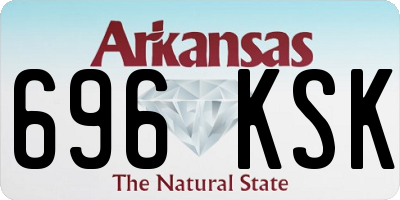 AR license plate 696KSK