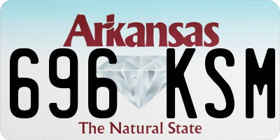 AR license plate 696KSM