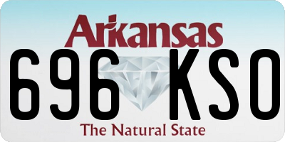 AR license plate 696KSO