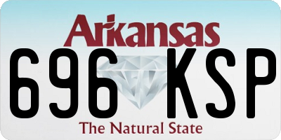 AR license plate 696KSP
