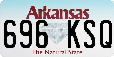 AR license plate 696KSQ