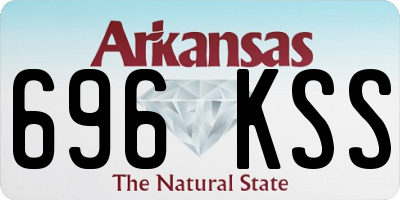 AR license plate 696KSS