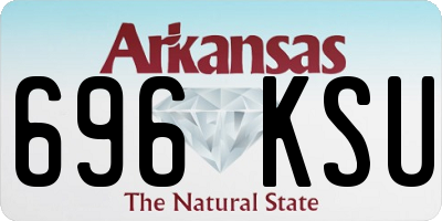 AR license plate 696KSU