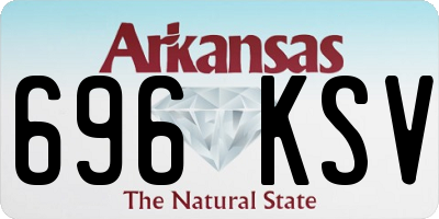 AR license plate 696KSV